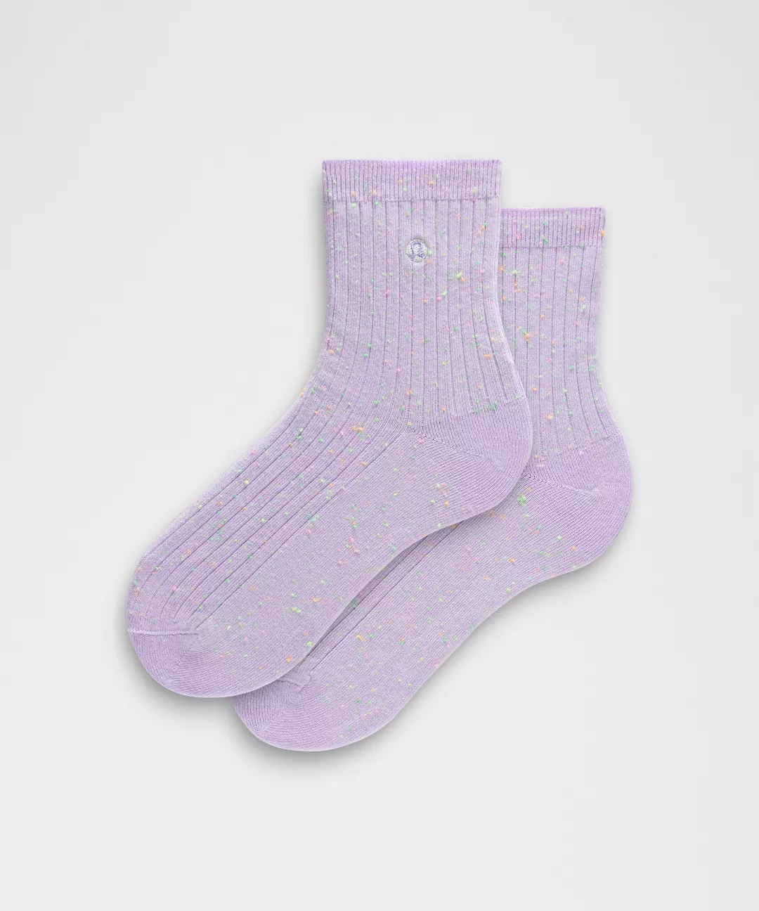Unisex Neon Speckled Quarter Socks