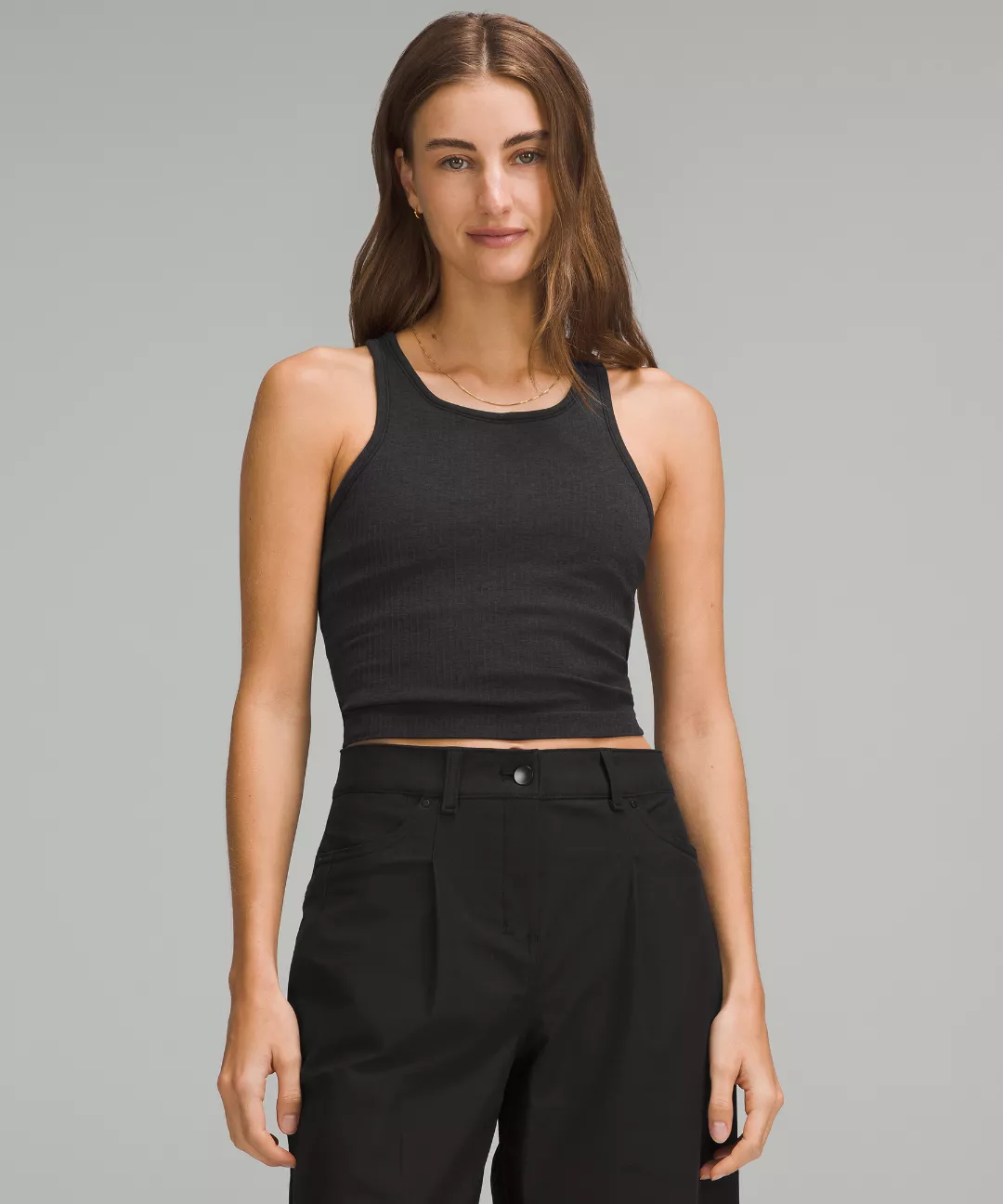Ebb to Street Cropped Racerback Tank Top *Light Support, B/C Cup