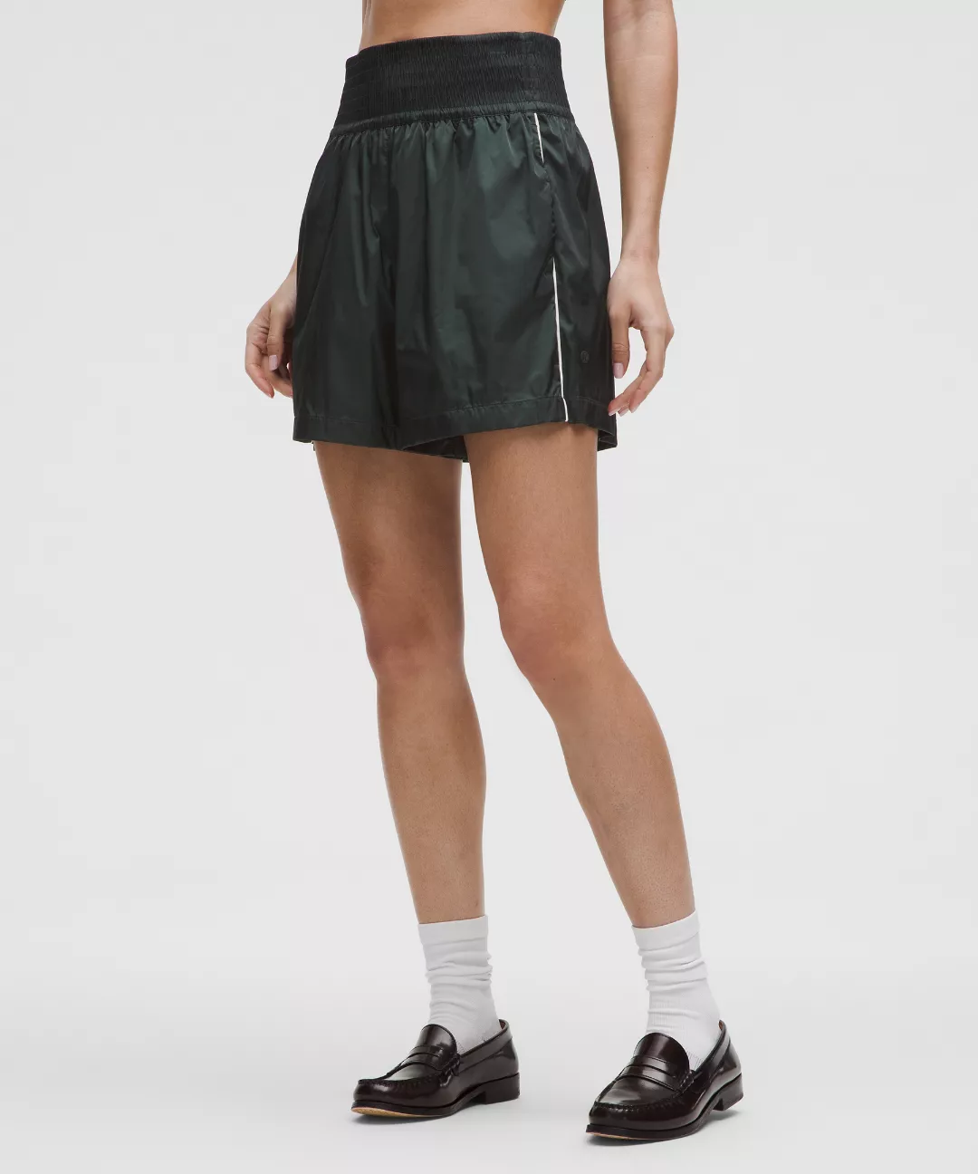 Stretch Satin Nylon Super-High-Rise Short 5"