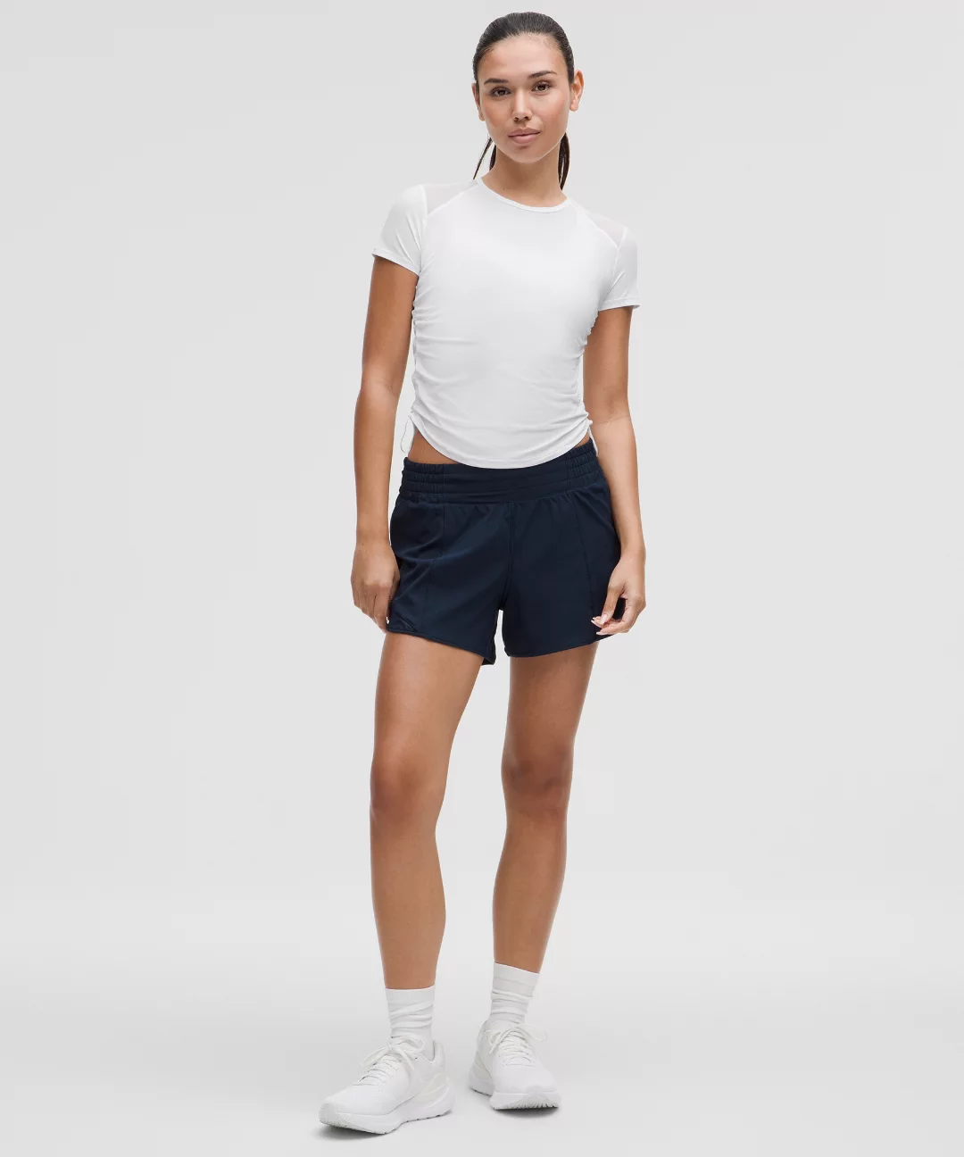 Sculpt Cinched Short-Sleeve Shirt