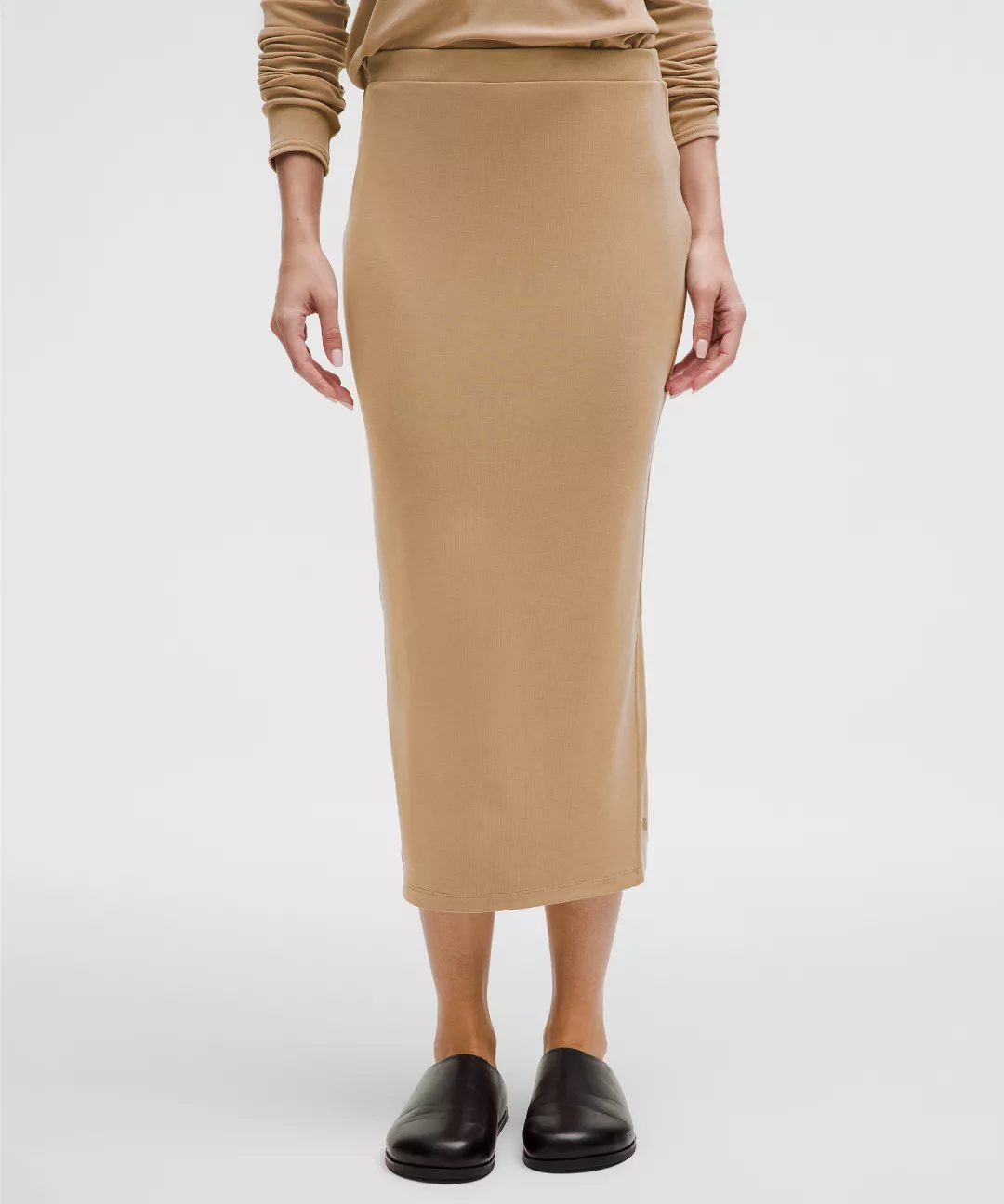 Drapey Softstreme Column Midi Skirt