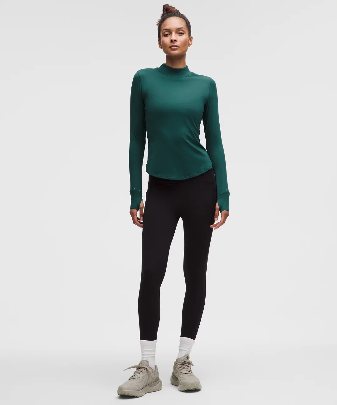 Rulu Running Mockneck Long-Sleeve Shirt