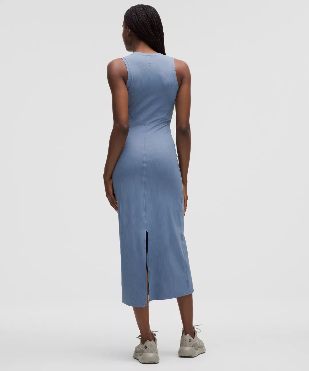 All Aligned Ribbed Midi Dress