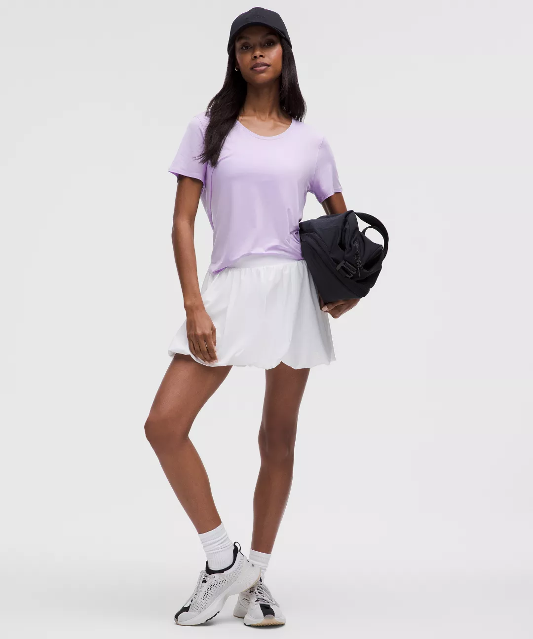 Modal-Silk Twist-Back Short-Sleeve Shirt