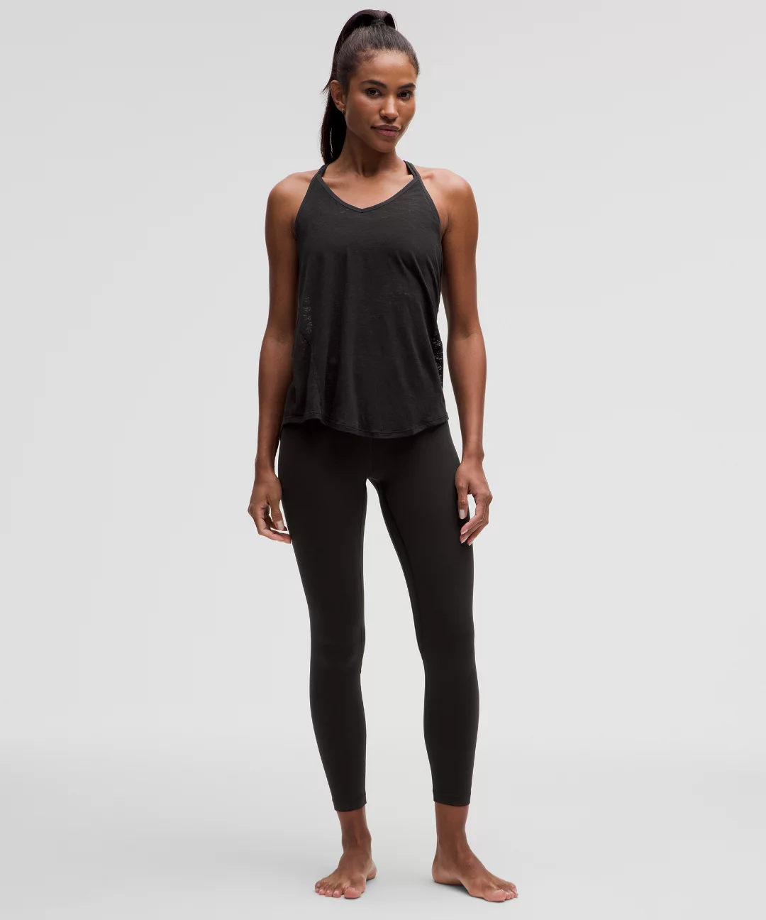 Tie-Back Lightweight Yoga Tank Top