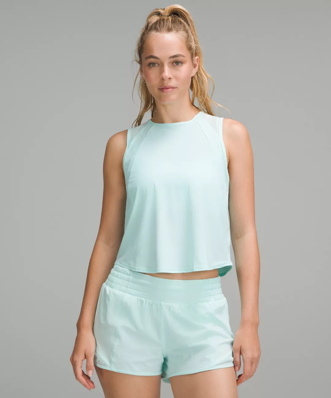 Sculpt Cropped Tank Top *Pleated