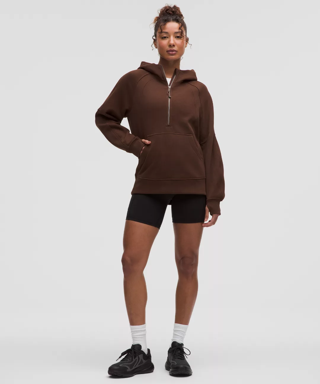 Scuba Oversized Half-Zip Hoodie *Long