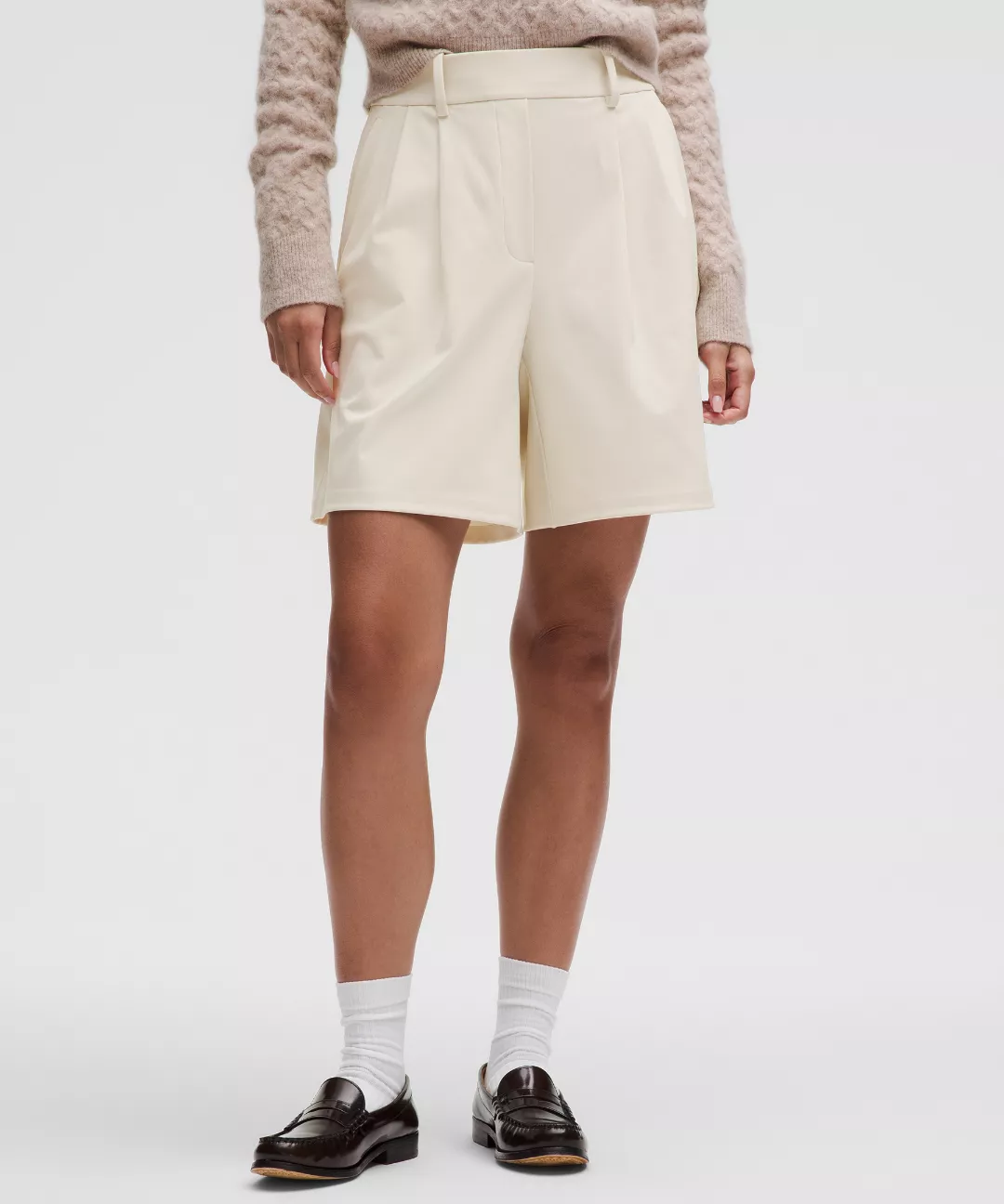 Daydrift Pleated High-Rise Short 7"