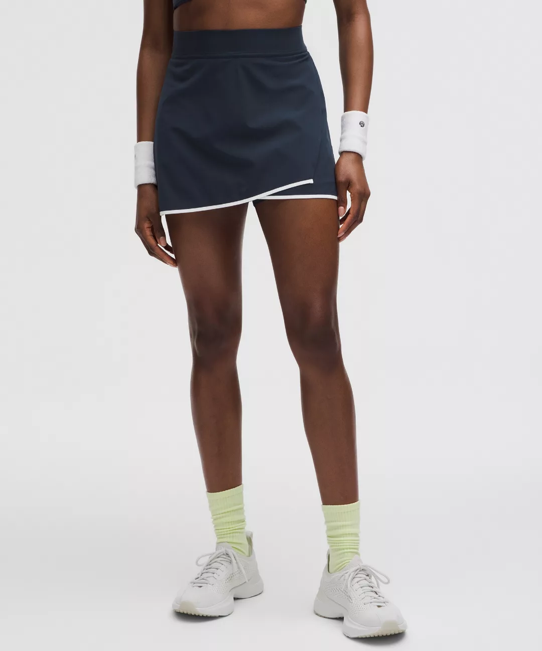 Lightweight Wrap-Front Tennis Skirt