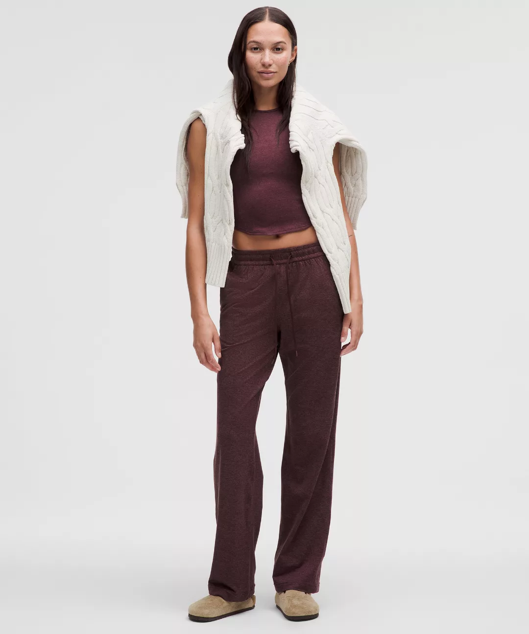 Softy Suedey Crewneck Cropped Tank Top