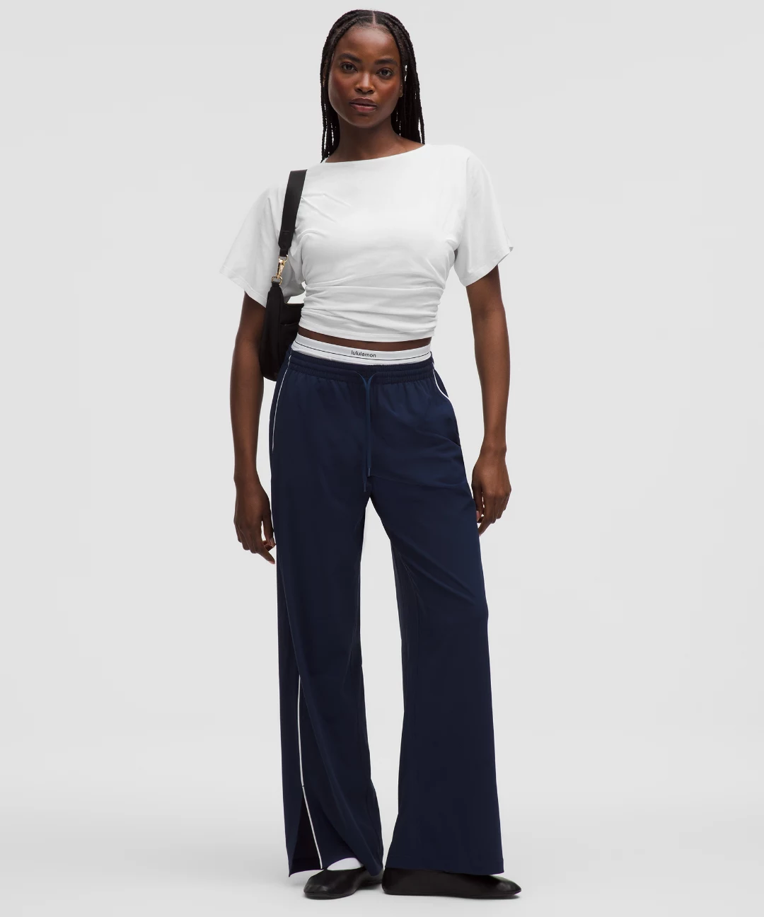 Organic Cotton Ruched-Sides T-Shirt