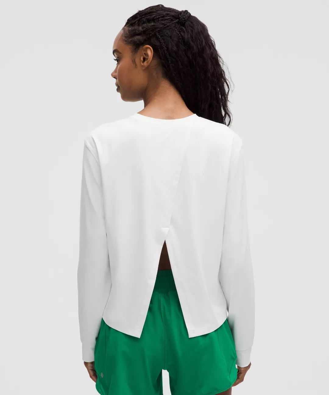 Pace Crush Cross-Back UV-Protective Graphic Long-Sleeve Shirt