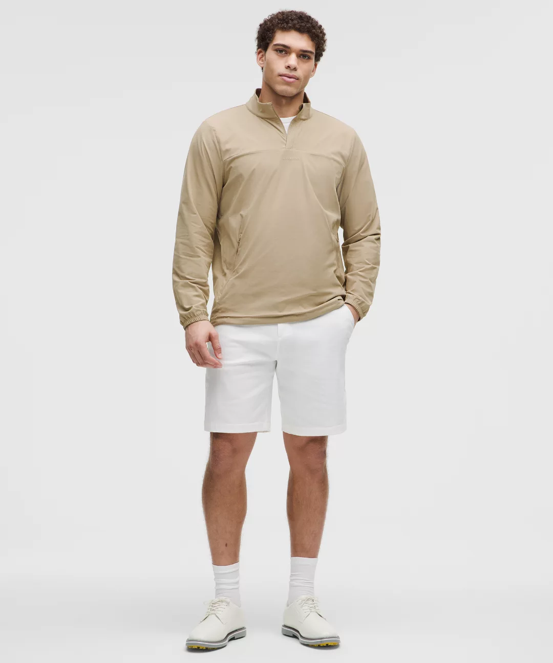 Windproof Golf Pullover Quarter-Zip Jacket