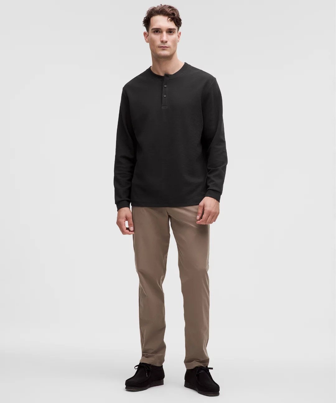 Heavyweight Cotton Textured Henley