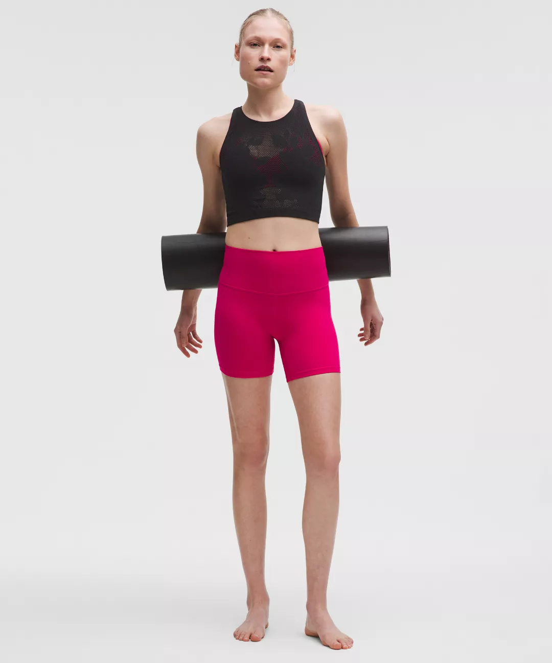 RevealKnit Floral Cropped Tank Top