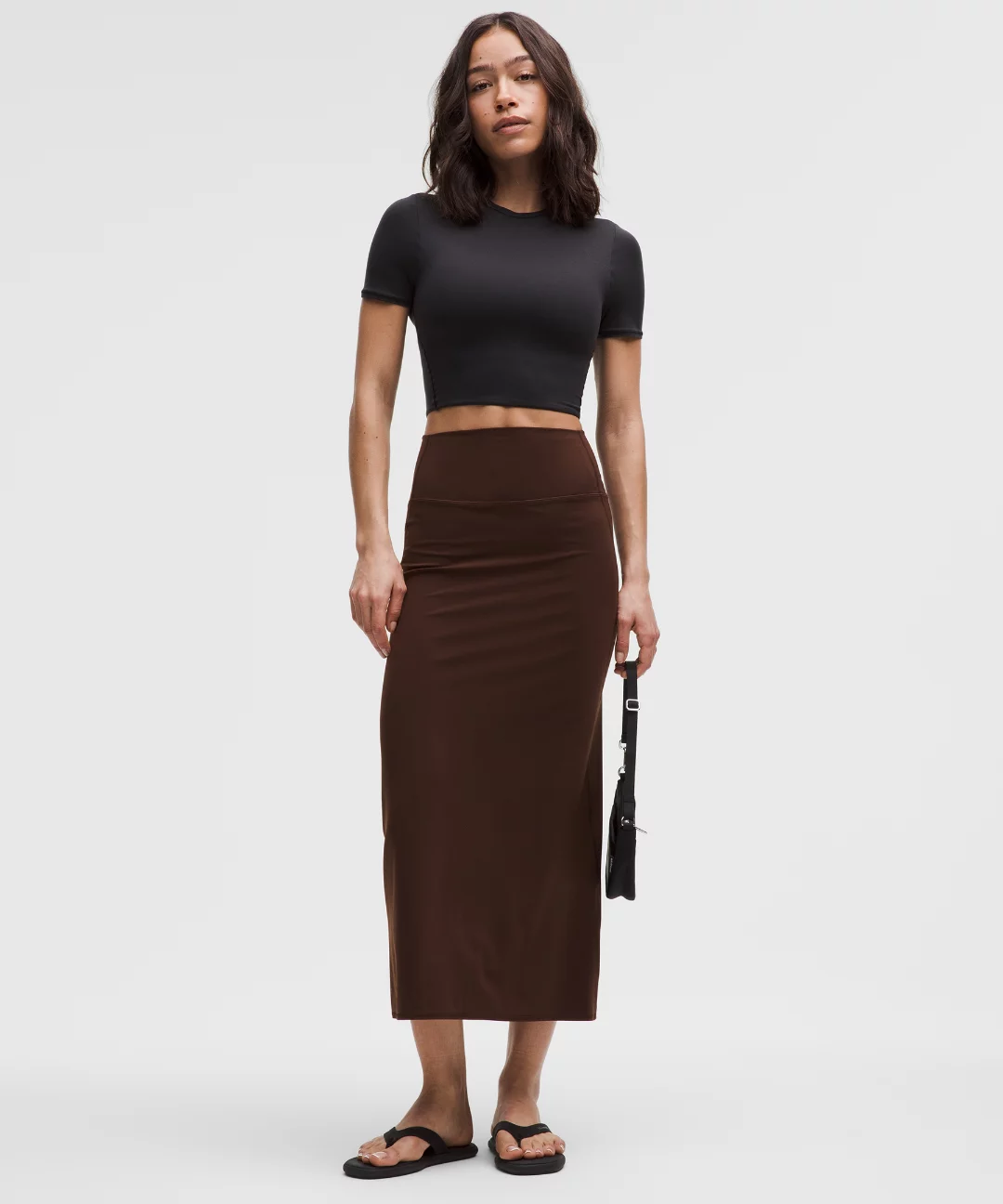 Nulu Slim-Fit High-Rise Maxi Skirt