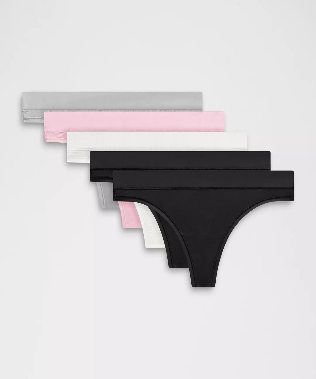 UnderEase Mid-Rise Thong Underwear *5 Pack