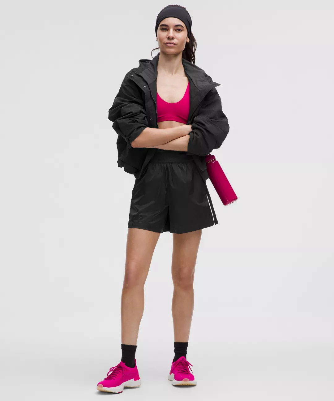 Stretch Satin Nylon Super-High-Rise Short 5"