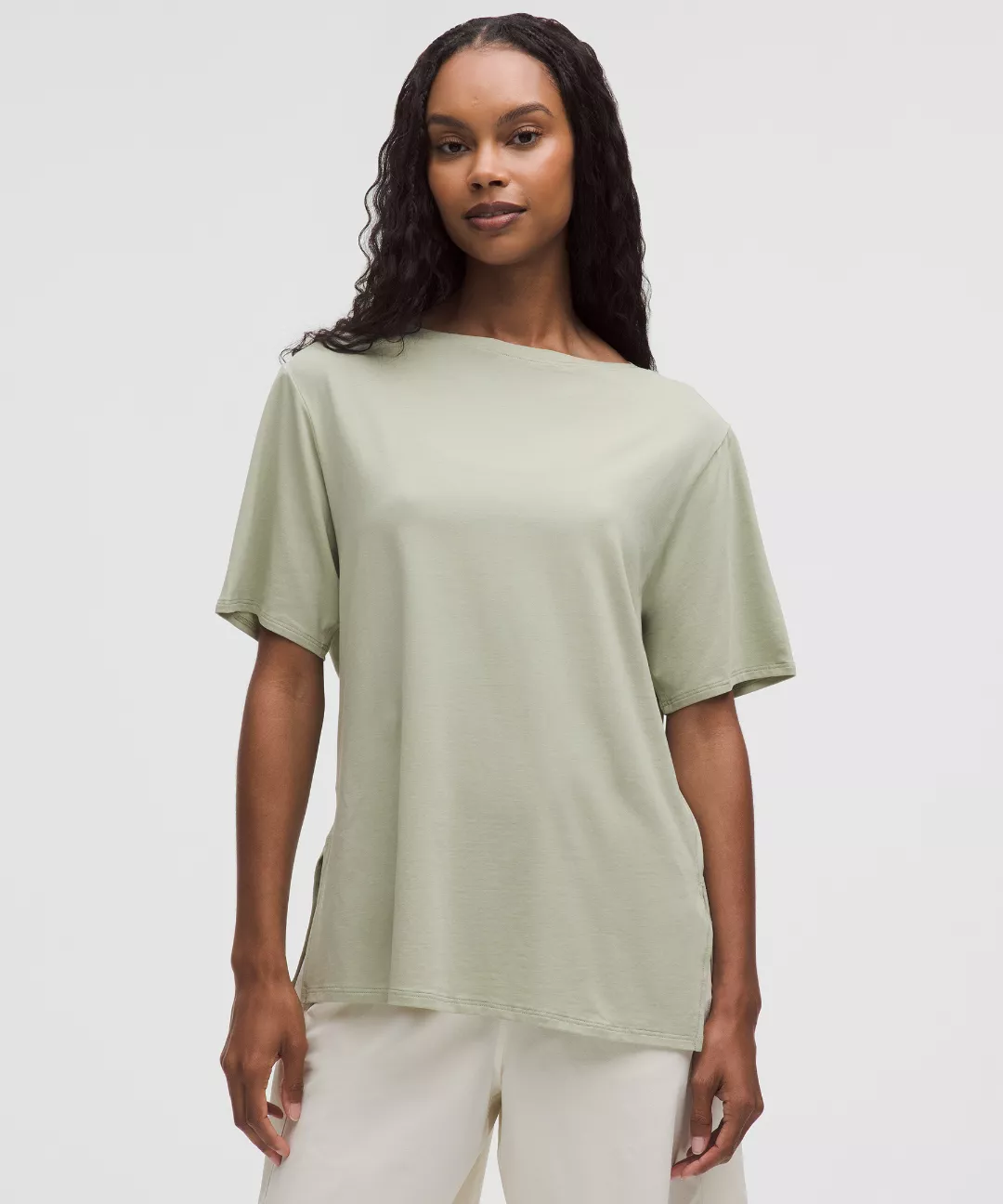 Relaxed-Fit Boatneck T-Shirt