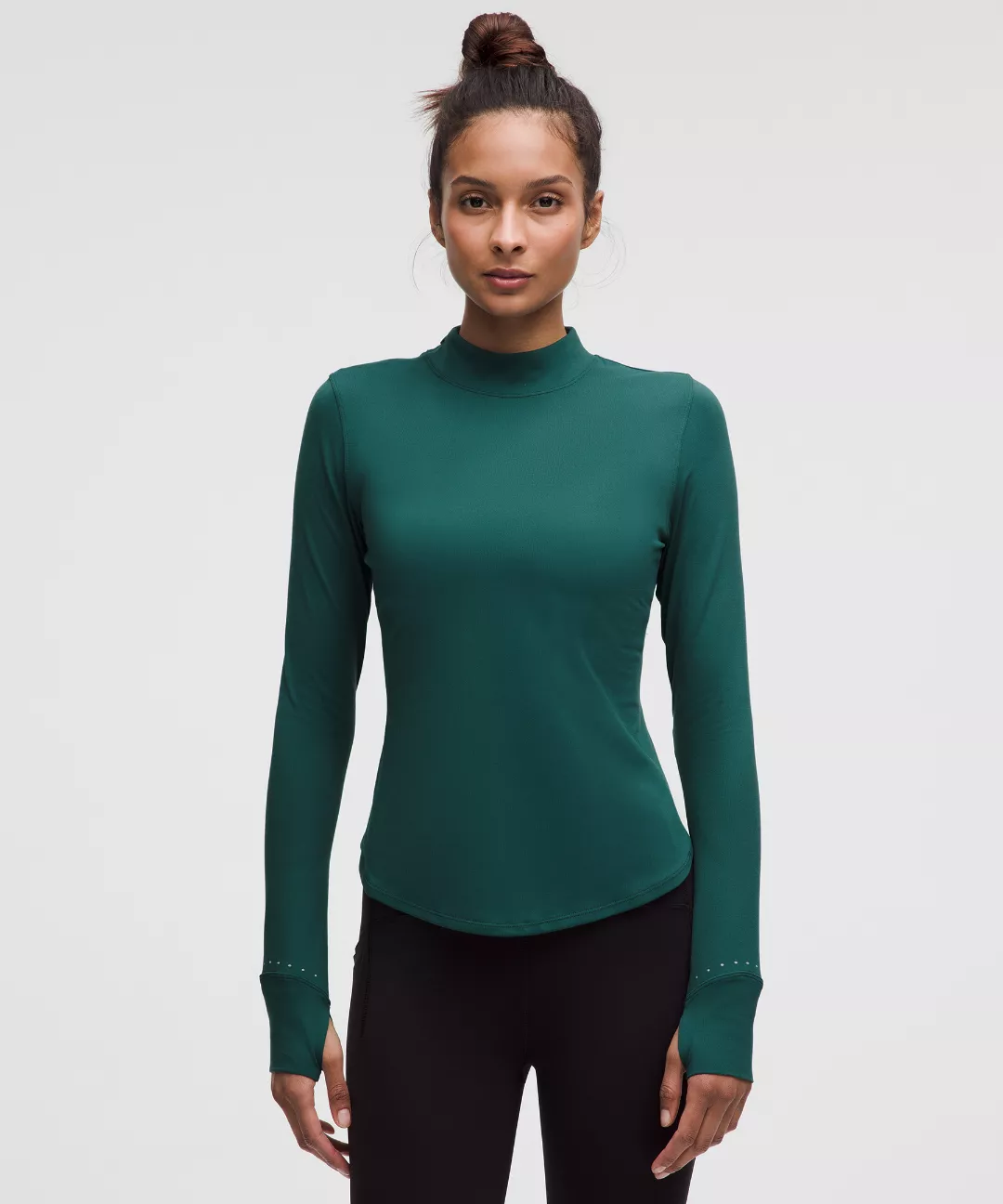 Rulu Running Mockneck Long-Sleeve Shirt