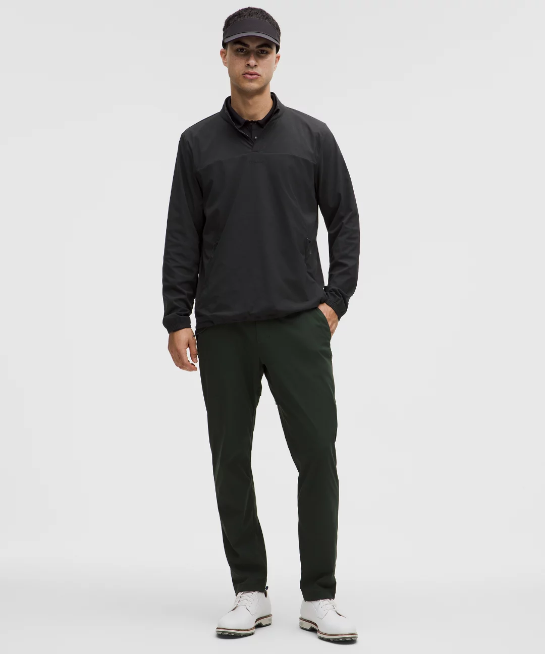 Windproof Golf Pullover Quarter-Zip Jacket