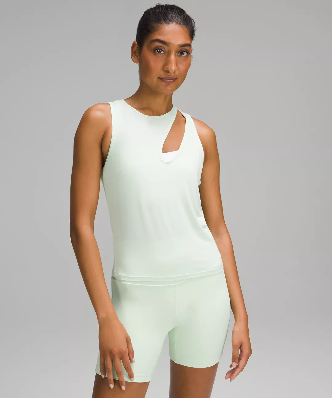 Shoulder Cut-Out Yoga Tank Top