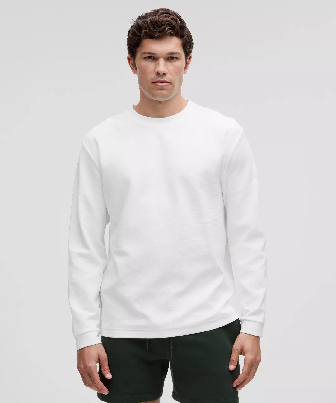Heavyweight Cotton Textured Long-Sleeve Shirt