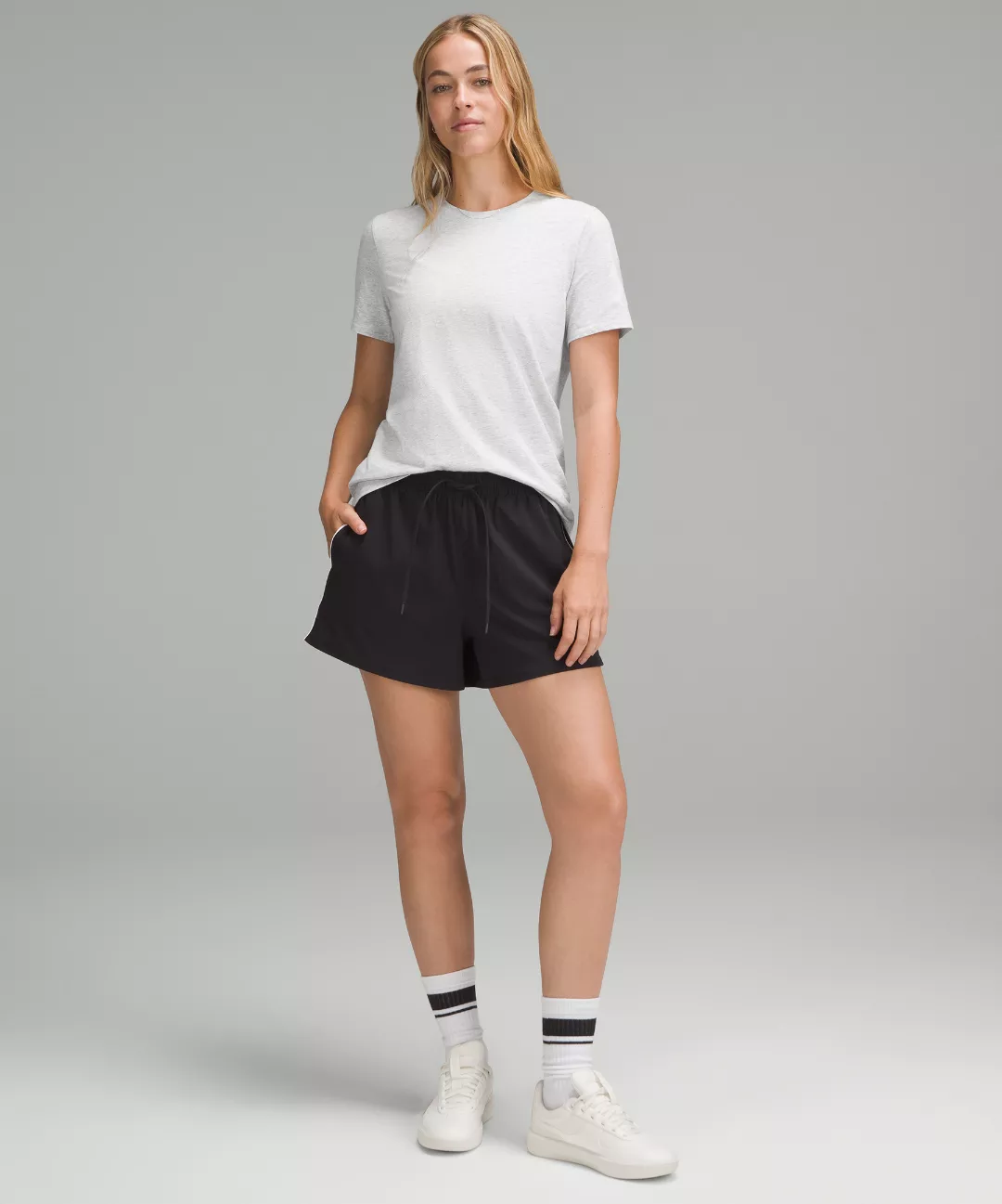 Organic Cotton Straight-Hem Crewneck T-Shirt