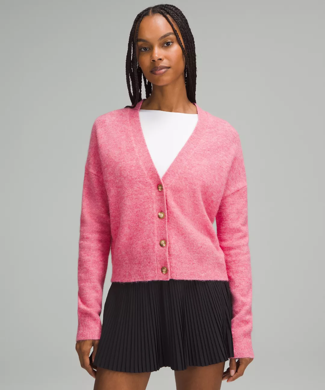 Women's Alpaca Wool-Blend Cardigan Sweater