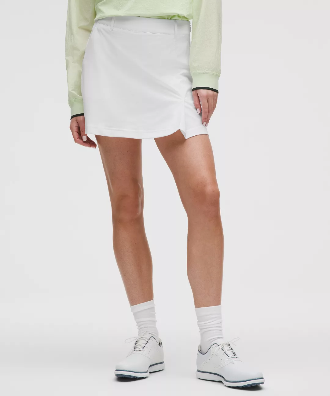 Stretch Twill Front Pleat Golf Skirt