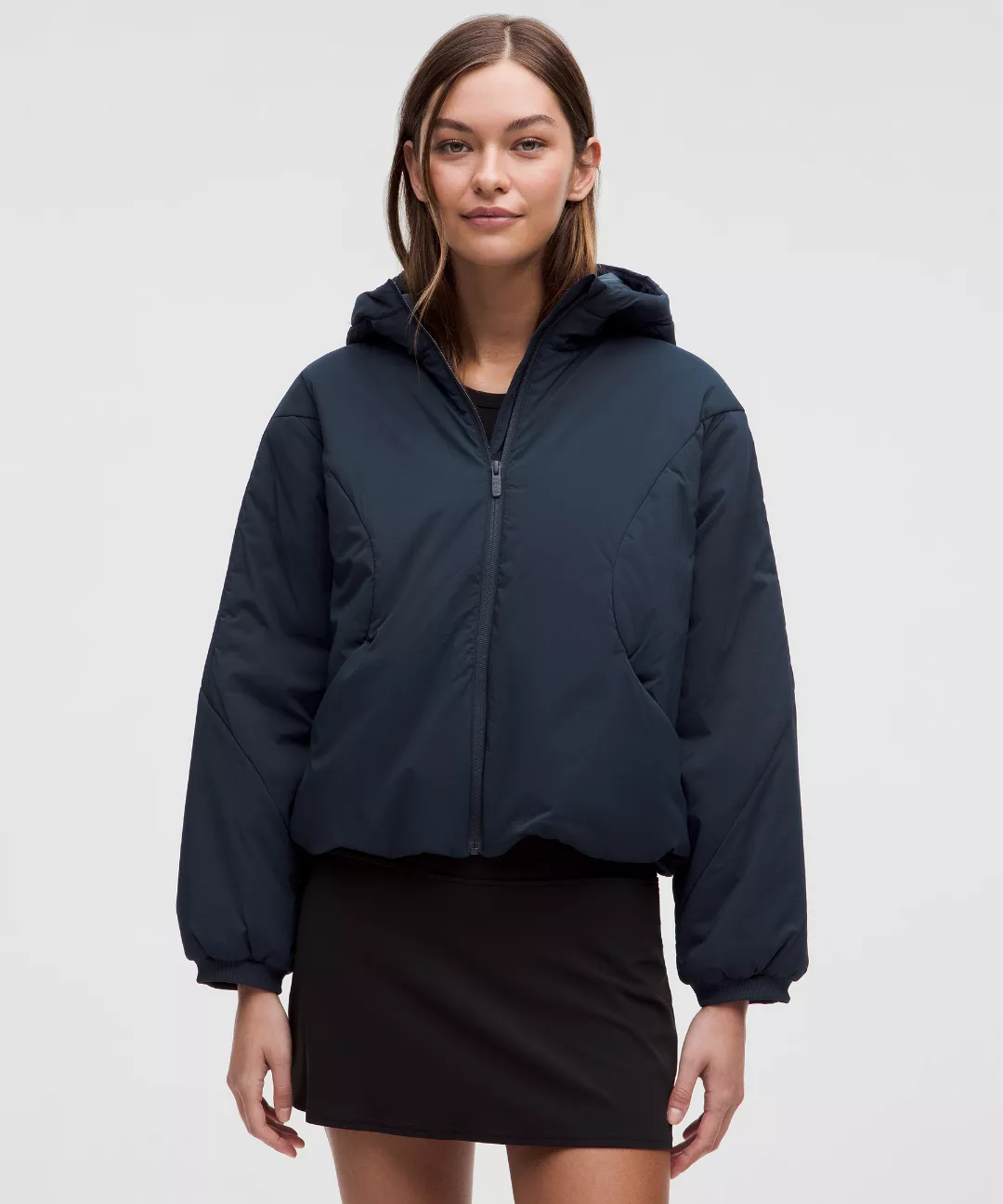 Water-Resistant Insulated Hooded Jacket