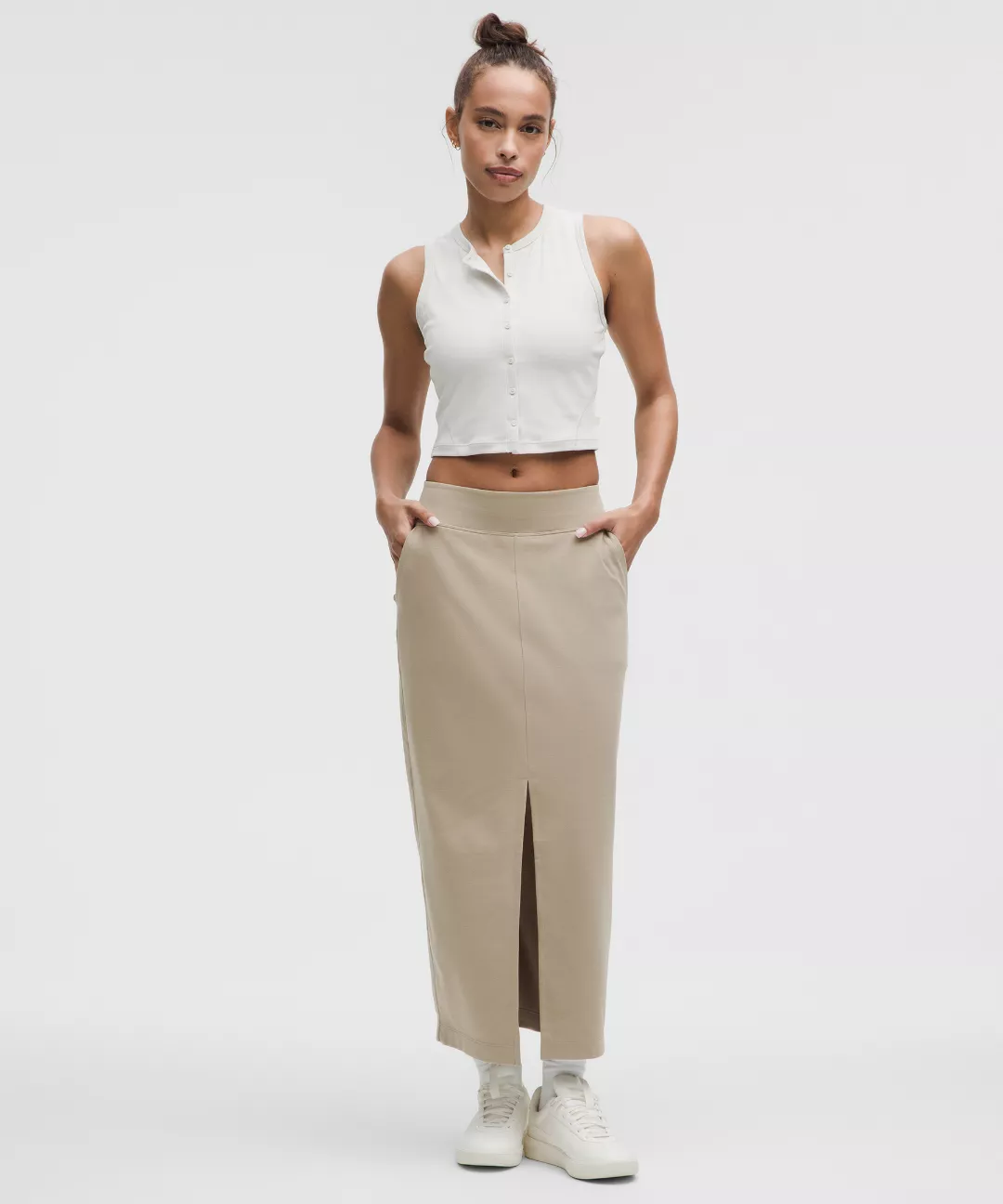 Pique Maxi Skirt