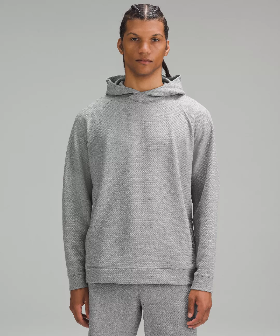 Textured Double-Knit Cotton Hoodie