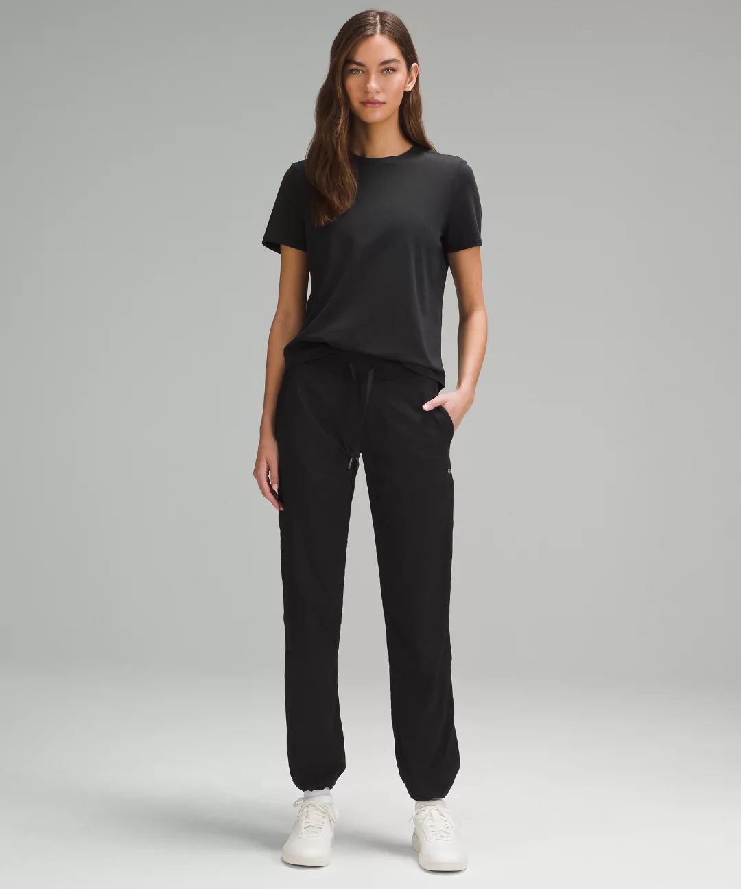 Love Curved-Hem Crewneck T-Shirt