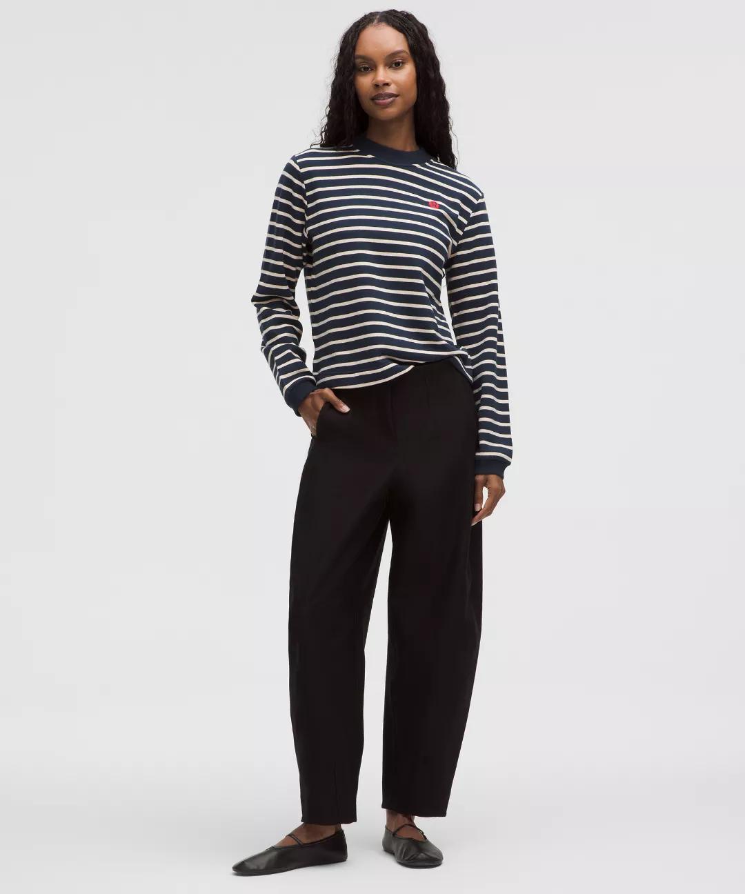 Cotton French Terry Crewneck Pullover