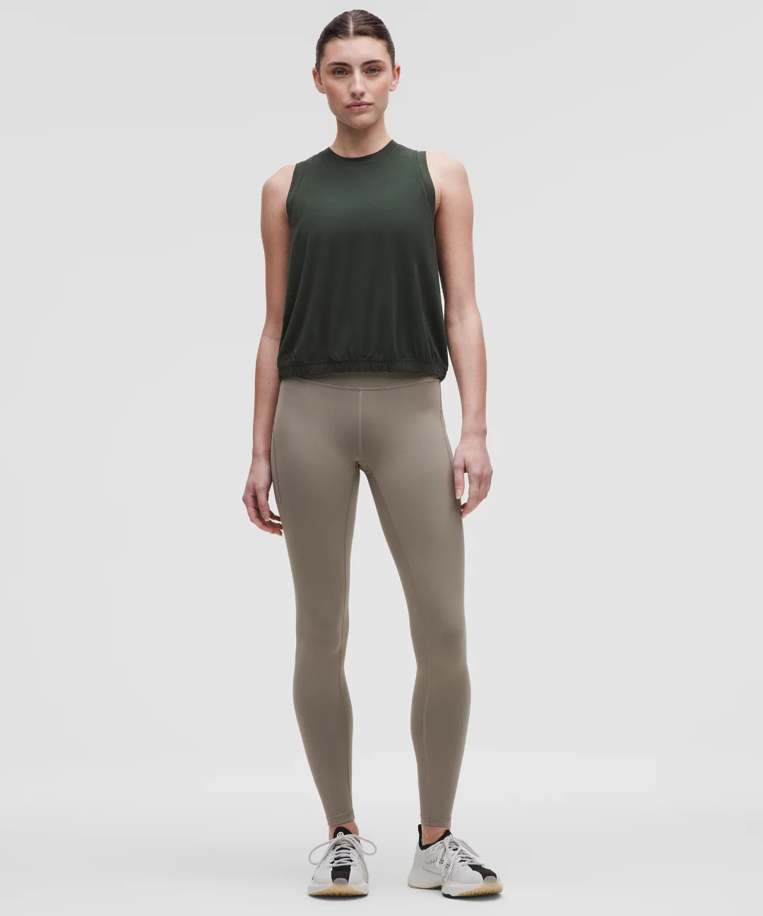 Jersey Training Elastic-Hem Tank Top