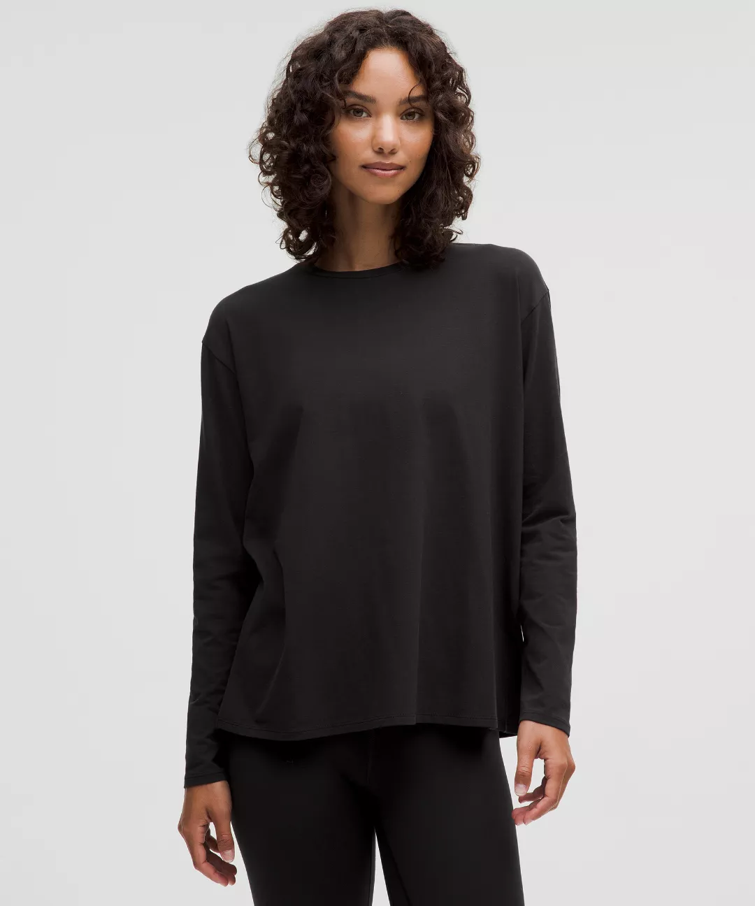 Twist-Back Relaxed-Fit Long-Sleeve Shirt