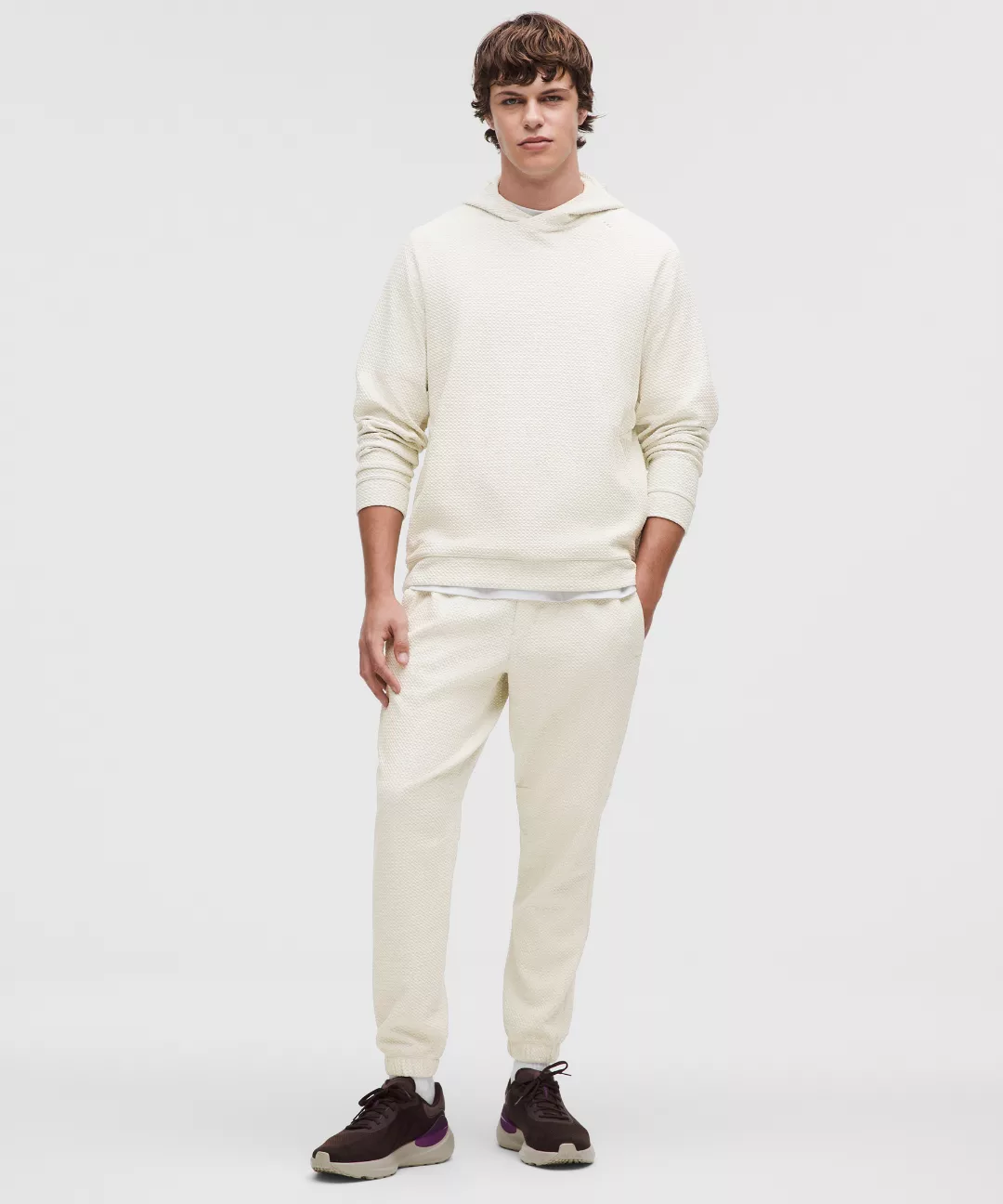 Textured Double-Knit Cotton Jogger *Regular