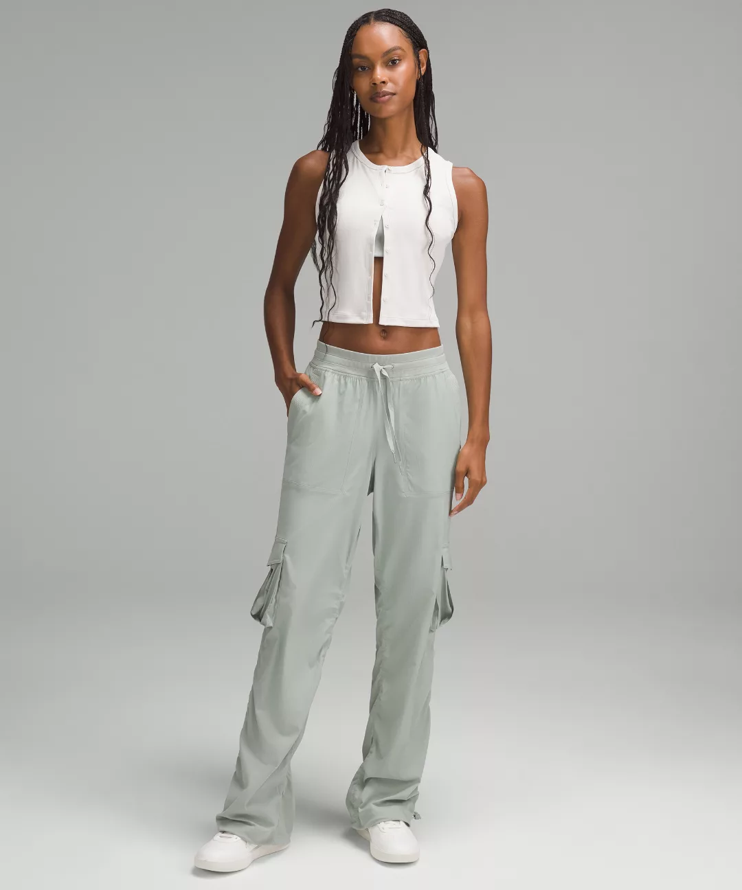 Dance Studio Relaxed-Fit Mid-Rise Cargo Pant