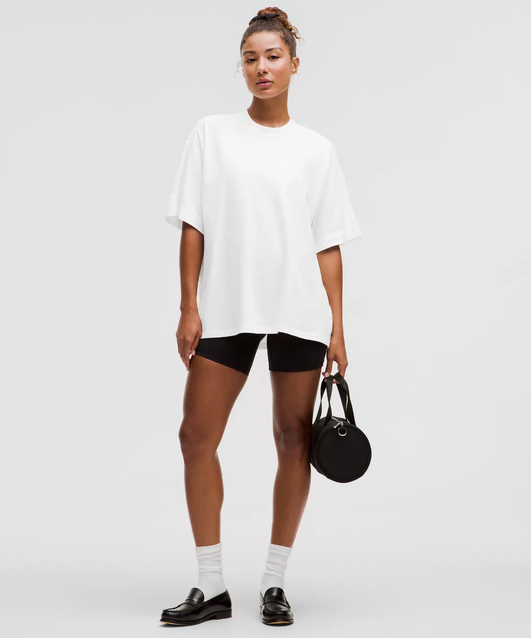 Cotton Jersey Oversized Short-Sleeve Shirt