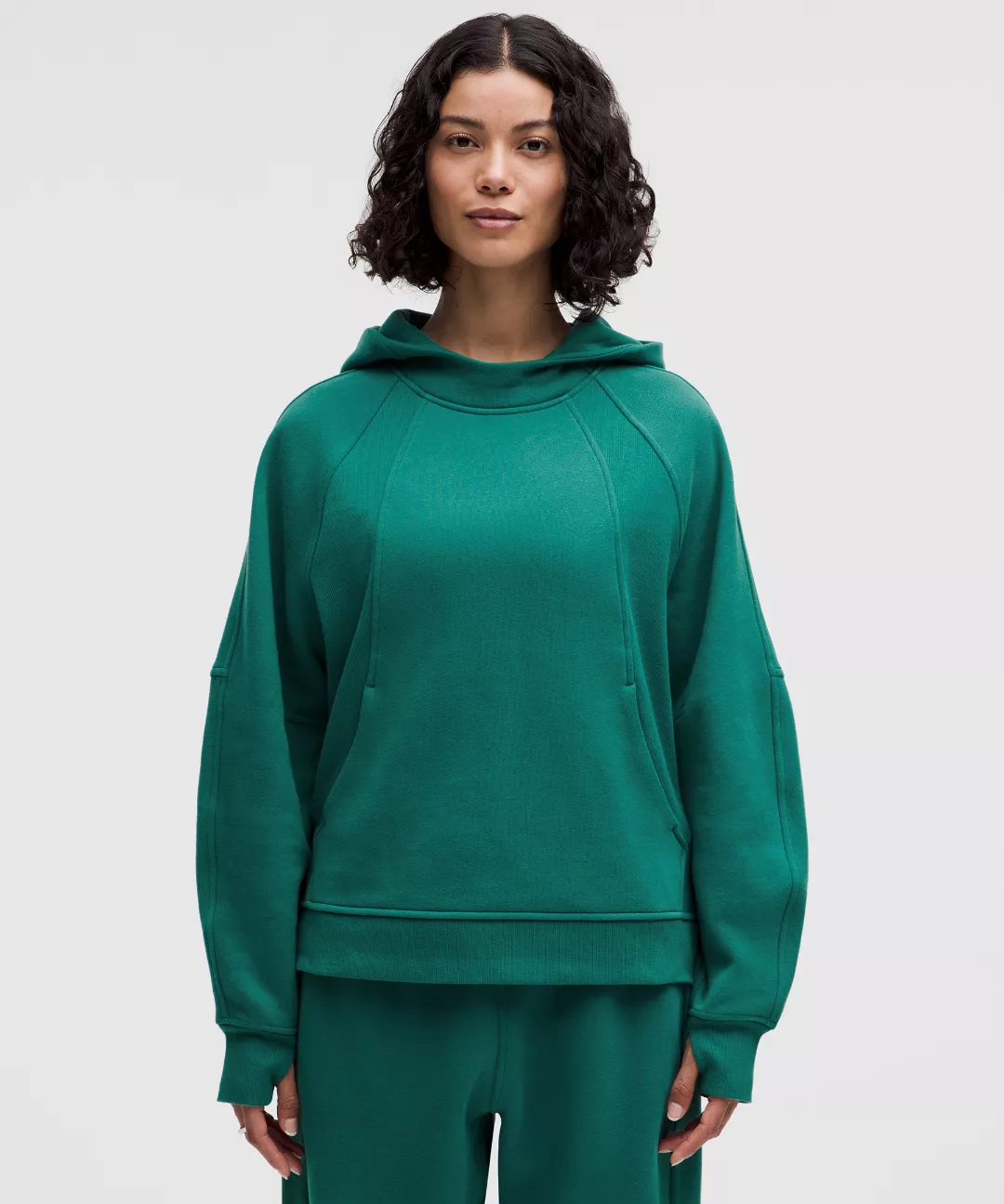 Scuba Oversized Side-Slit Hoodie
