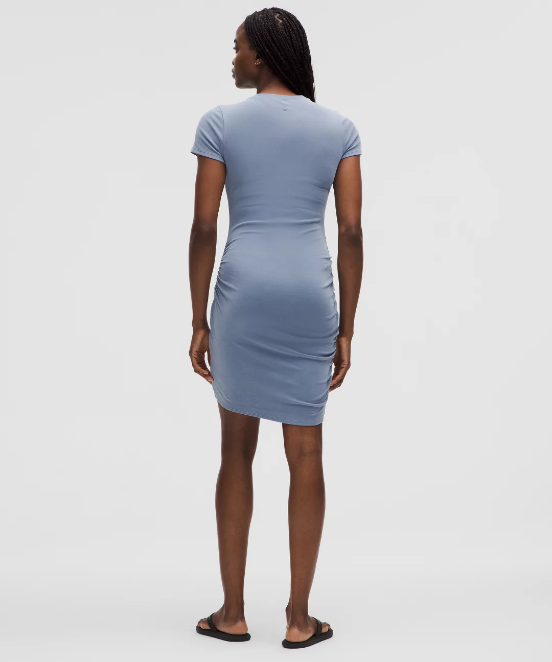 Drapey Softstreme Wrap-Skirt T-Shirt Dress