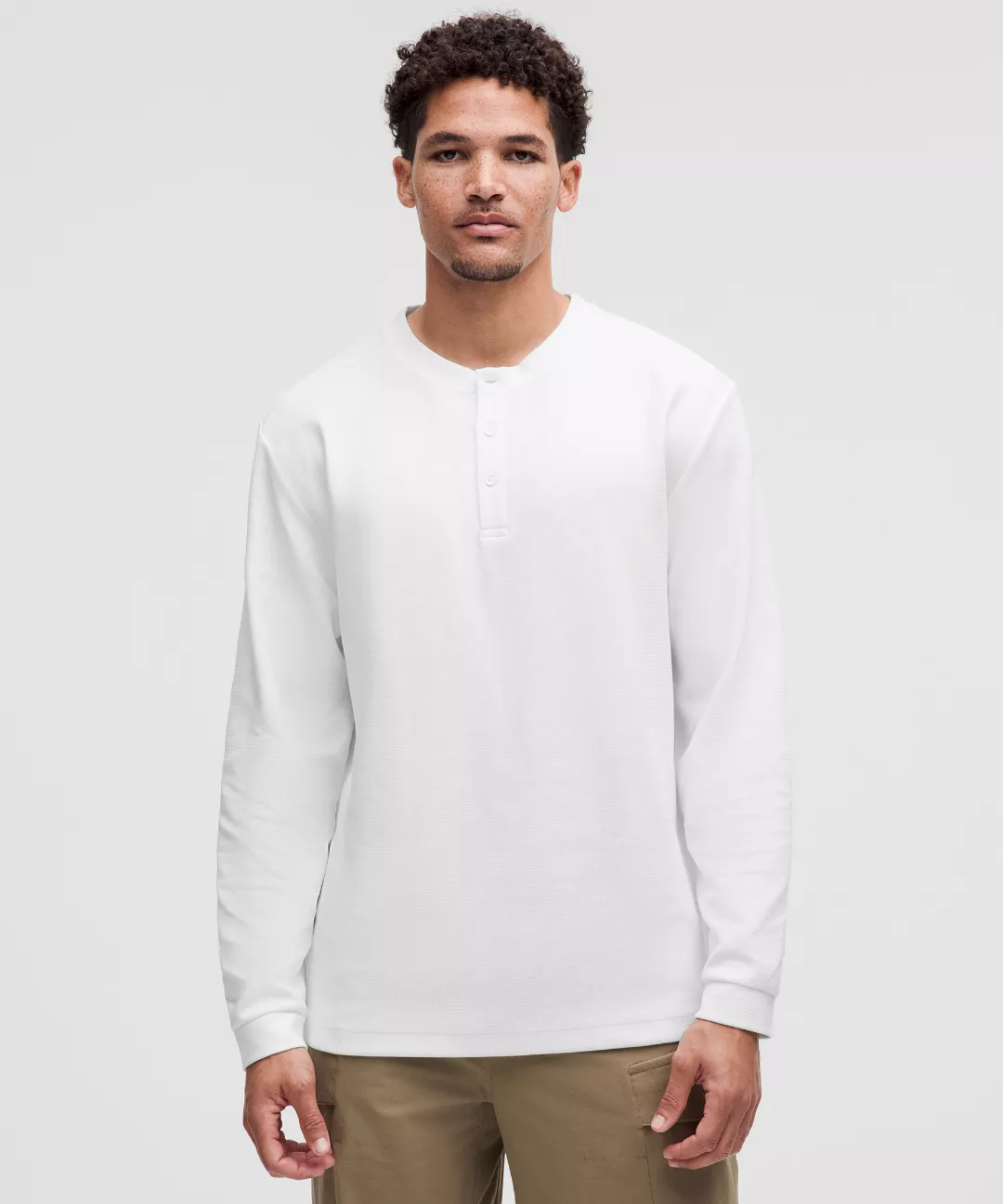 Heavyweight Cotton Textured Henley