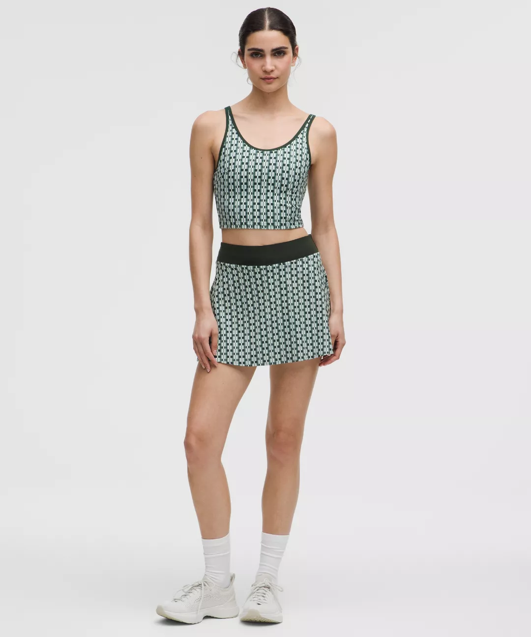 Scoop-Neck Cutout Tennis Tank Top *Medium Support, B/C Cup