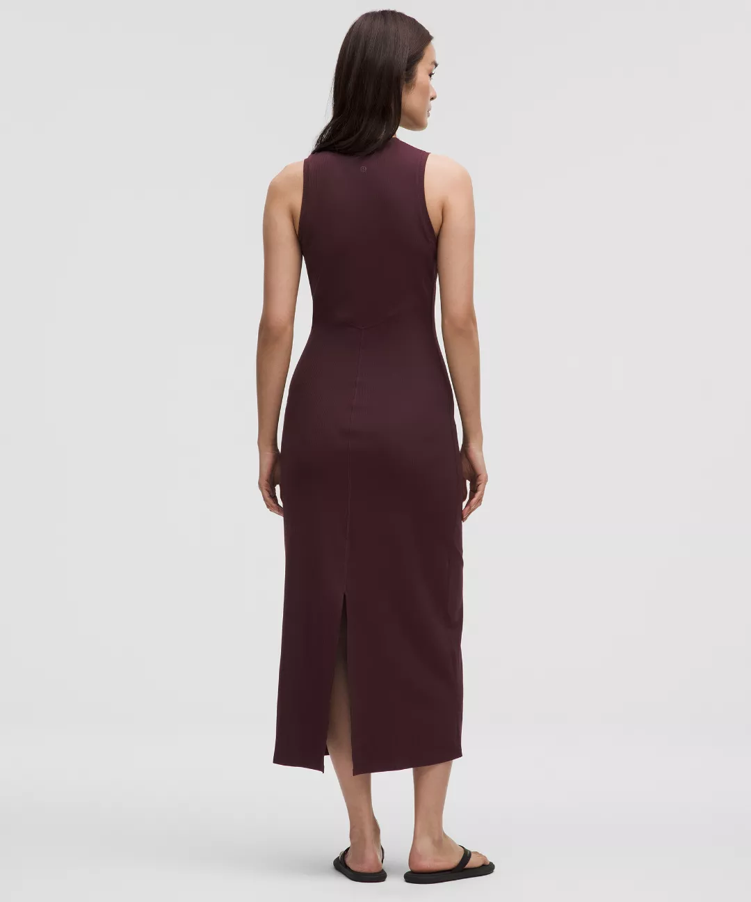 All Aligned Ribbed Midi Dress
