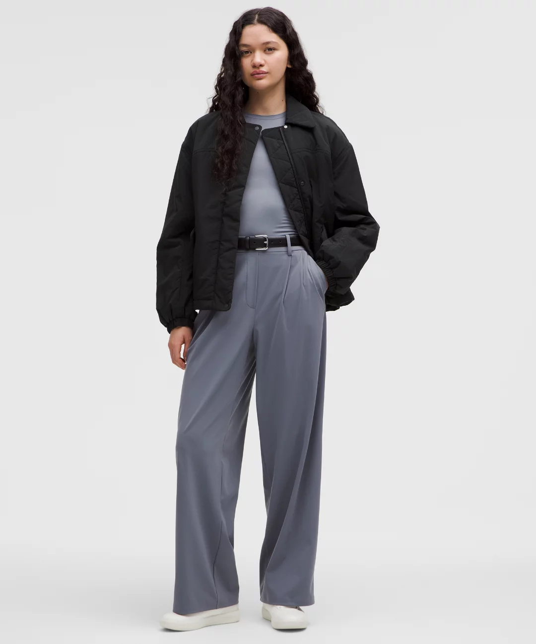 Insulated Oversized Collared Jacket