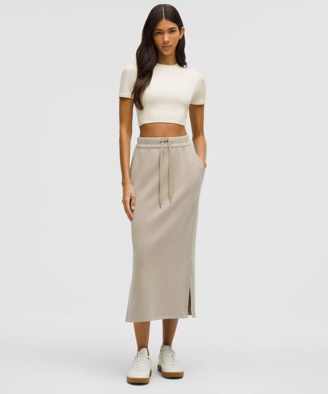 Wundermost Ultra-Soft Nulu Crewneck Cropped T-Shirt