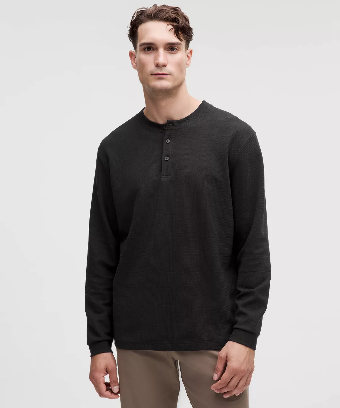 Heavyweight Cotton Textured Henley