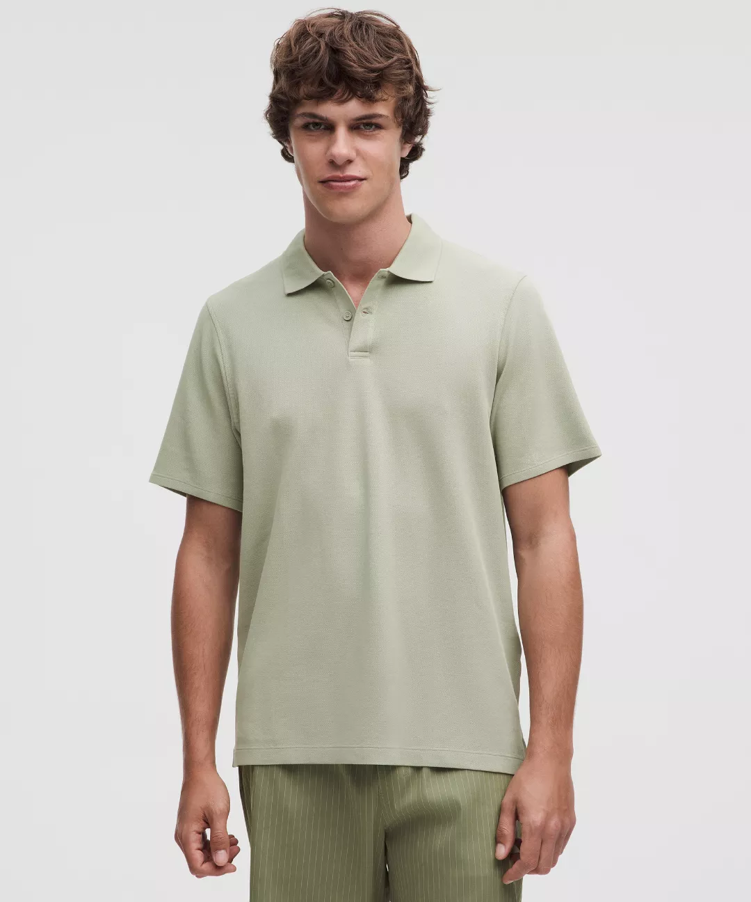 Cotton Pique Short-Sleeve Polo Shirt