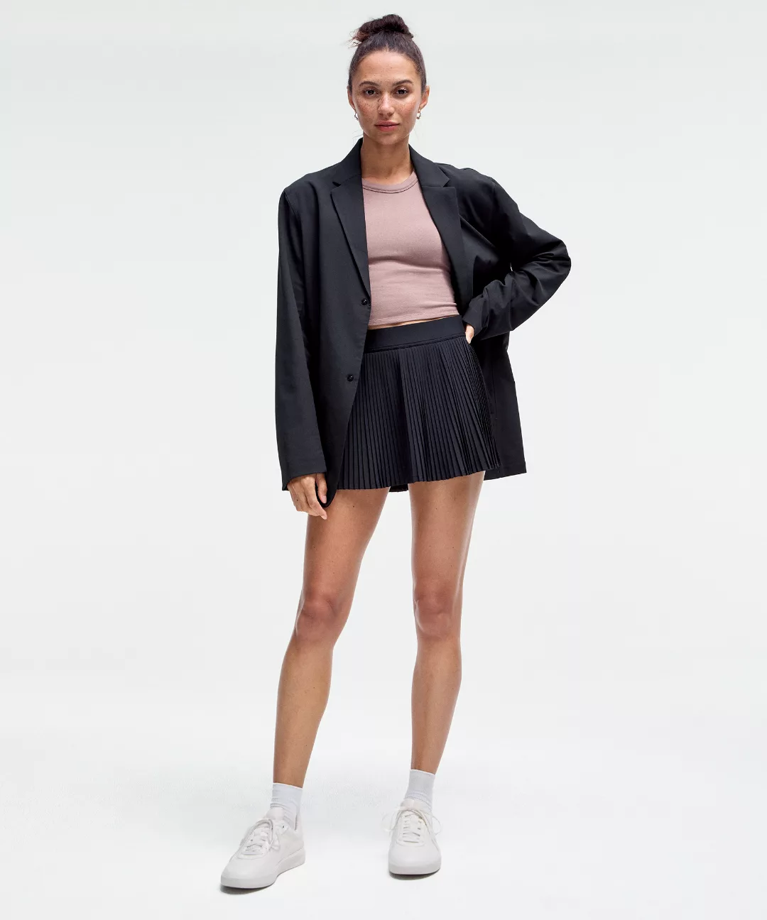 Varsity High-Rise Pleated Tennis Skirt
